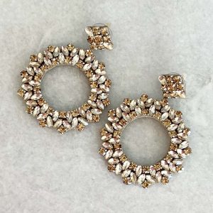 Handmade Crystal Beaded Earrings