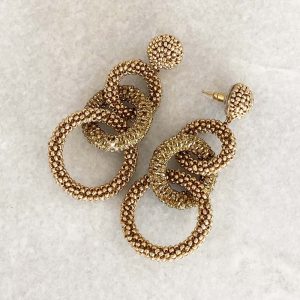 Handmade Gold Multi hoop Earrings