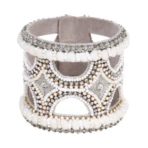 Handmade White Statement Cuff