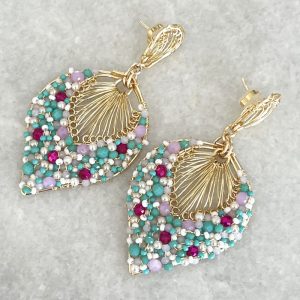 Handmade Lightweight Crystal Statement Earrings