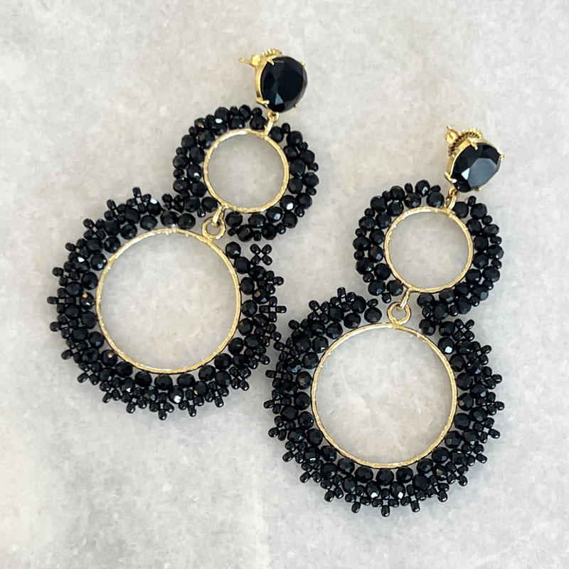Handmade Lightweight Crystal Statement Earrings